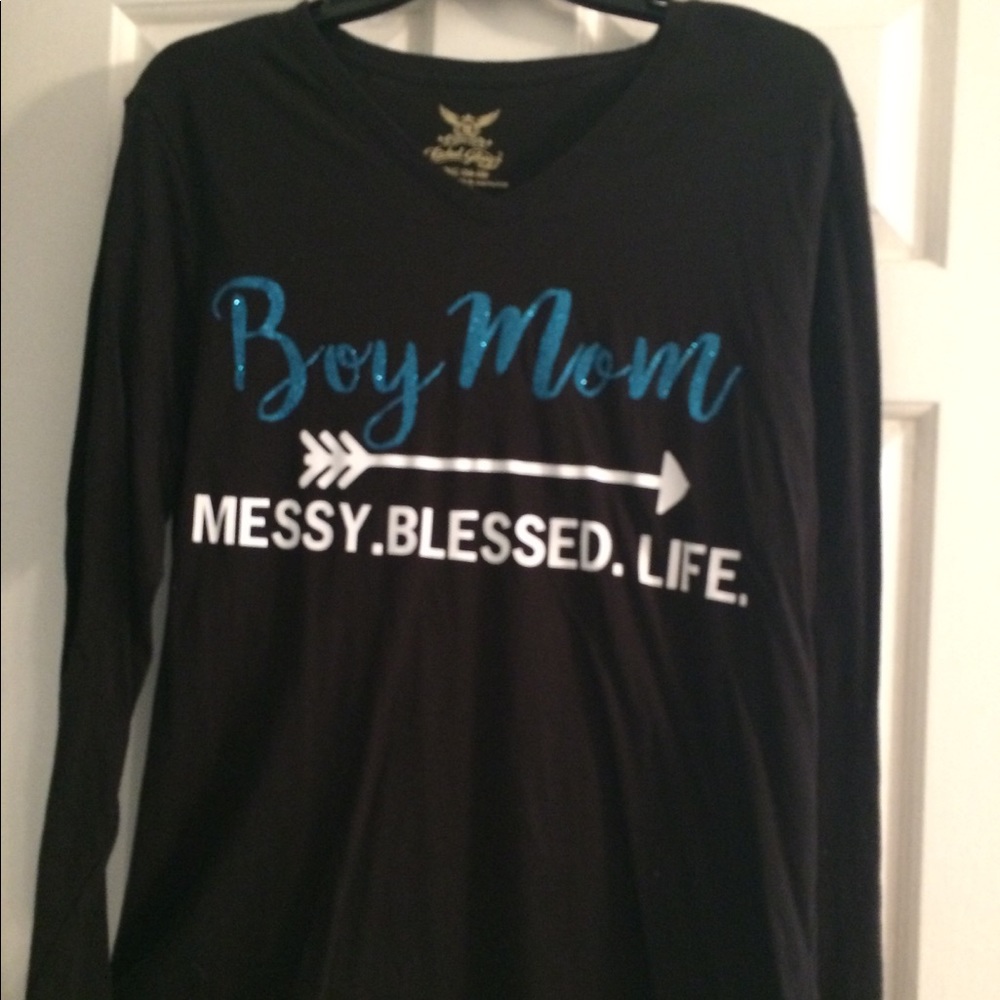 Boy Mom long sleeve tee